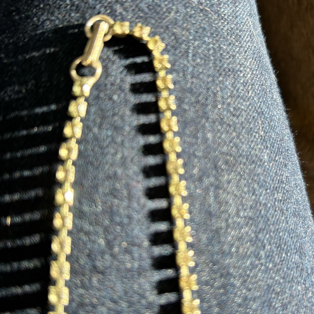 4/$100 Rhinestone choker necklace 15 set with Continental earrings - Picture 4 of 5